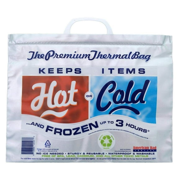 Bolsa Térmica Aislada para Comida, Tamaño Almuerzo, Paquete de 5