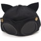 thumbnail image 1 of Sombrero de aviador retro con orejas de gato Gafas Gorra con visera Gafas de sol Gorra de béisbol Máscara Hip Hop Bisavch (Color : Negro, Tamaño: M (56-58 cm) JAMW Sencillez, 1 of 5