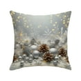 thumbnail image 2 of Japceit Christmas Pillowcase 18x18in 1 Piece Winter Snowman Cushion Cover Christmas Throw Pillowcase Sofa Bed Home Decoration, 2 of 6