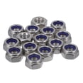 thumbnail image 1 of AURARMLET 15Pcs Stainless Steel Hexagon Nuts Set for Machinery Fastening with Nylon Lock Feature, 1 of 5