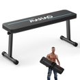 thumbnail image 1 of Banco de pesas plano MAHAO plegable para gimnasio en casa, capacidad de 300 kg, 1 of 9