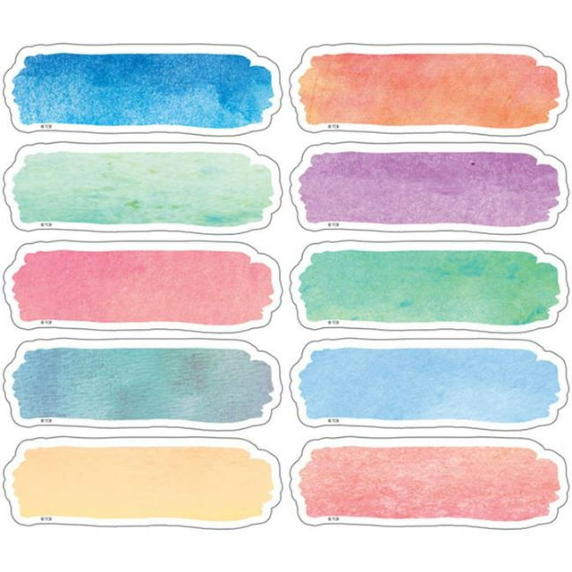 Étiquettes Aquarelle Accents Magnétiques - Pack de 3