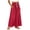Red, variant on Spring Summer Casual Skirts for Women Maxi Flowing Mid Rise Skirt with Ruched Detail Ruffle Hem Pull-On Comfort Waist Solid Loose Fit Spring Summer Maxi Skirt