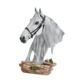 thumbnail image 5 of CoudarTitie Horse Head Statue Decor Gift Animal Sculpture for Anniversary Business Table White, 5 of 8
