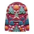 thumbnail image 4 of LOVZFMLL Cardigan pour Femmes Décontracté de Noël Imprimé Cardigan Tricoté Veste à Boutons Manteau, 4 of 5