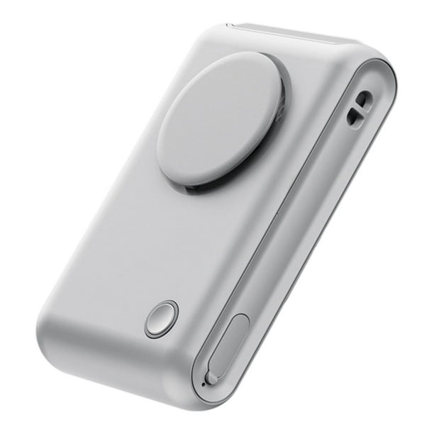 Ventilador de cintura portátil, ventilador colgante, flujo de aire potente, potente, ajustable en 3 velocidades gris