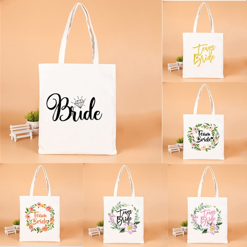 8 Piece Set, Bride Tribe Bridesmaid Gifts Bags, Canvas Makeup Bags Cosmetic  Clutch & Purse, Bachelorette Party Favors