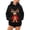 ZC-Black-womens pet pouch hoodie, variant on Frostluinai Womens Cats Hoodie with Pouch Zipper Fuzzy Fleece Pet Carrier Sweatshirt Christmas Reindeer Print Zippered Pet Pouch Adjustable Hole Pockets
