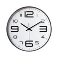 thumbnail image 1 of Reloj de pared analógico silencioso con pilas para aula, escuela, oficina, dormitorio, cocina, sala de estar, decoración, 1 of 6