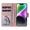 thumbnail image 4 of Compatible with iPhone 14 Premium Vintage PU Leather Magnetic Closure Case with Strap Flip Cover, 4 of 5