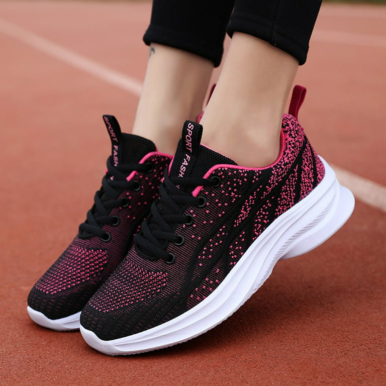 Ladies Shoes Fashion Comfortable Lace Up Soft SoleMesh Breathable Casual  Sneakers 