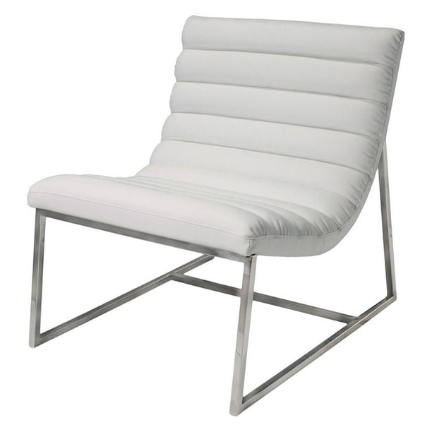 Parisian Leather Sofa Chair White, Accent Chair For White Leather Sofa