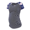 thumbnail image 3 of Julyccc Womens Maternity Floral Print Scoop Neck Tunic Tops, 3 of 4