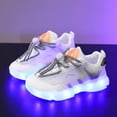thumbnail image 4 of VUHXZWAF Toddler Sneakers Gradient Light Lace Up Soft Soles Boys Shoes Running Footwear Size 7, 4 of 4