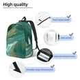 thumbnail image 3 of Rocae Green And Gold Marble for Canvas College Laptop Backpack for Men Women -Small, 3 of 5