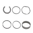 thumbnail image 1 of 6PCS Finger Knuckle Rings Unisex Decorative Joint Nail Rings Plain Band Rings, 1 of 10