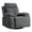 Dark Grey, variant on DEALTOPS Power Recliner Glider Chair With 270 Degree Swivel,LED Light Side Arm,Storage Pockets USB Type C Charging Port Button Control Retractable Footrest Adjustable Backrest-Dark Grey