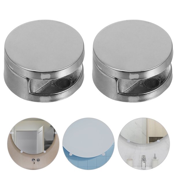 unbranded 10Ud Soportes Para Espejo De Pared En Zinc Aleación Plata Instalación Fácil Y Seguridad Garantizada