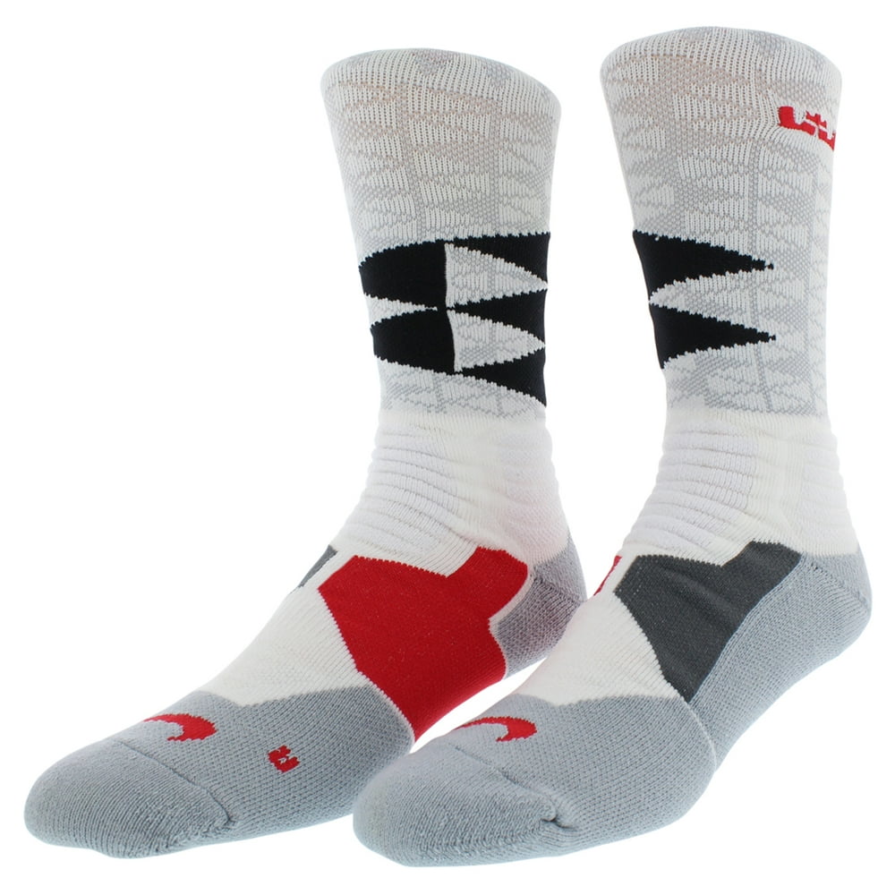 mens white basketball socks