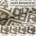 thumbnail image 6 of Vaukki 2'x6' Washable Non Slip Runner Rug for Hallway Entryway Kitchen Laundry Room, Brown, 6 of 6