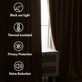 thumbnail image 6 of Gold Velvet Curtains 84 inches 2 Panels - Luxury Room Darkening Window Drapes for Bedroom Living Room Thermal Insulated Super Soft Blackout, Back Tab Rod Pocket Pinch Pleated, W52 x L84, 6 of 13
