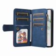 thumbnail image 2 of TECH CIRCLE Wallet Case for Google Pixel 7, Google Pixel 7 Case for Women Men Durable PU Leather Kickstand Magnetic Buckle Flip Folio Strap Wristlet Zipper Card Holder Phone Cases,Blue, 2 of 7