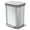 Silver, variant on Glad Step Trash Can, Series 2 Soft Close Garbage Bin with Odor Protection, 13 Gal, Silver
