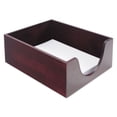 thumbnail image 3 of Carver Hardwood Letter Stackable Desk Tray, Mahogany, 3 of 5