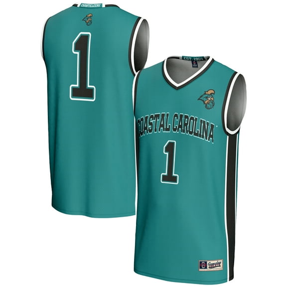 Male GameDay Greats #1  Light Blue Coastal Carolina Chanticleers  Lightweight Basketball Jersey