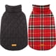 thumbnail image 1 of Kuoser Abrigo cálido para perros, chaqueta reversible para perros, impermeable, abrigo de invierno para perros, estilo británico, ropa para perros a cuadros, abrigos para clima frío, chaqueta de nieve, 1 of 4