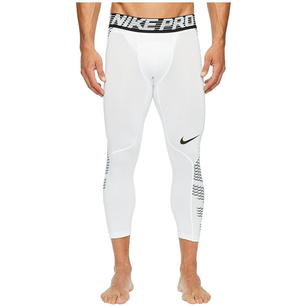 Nike Nike Men's Pro Hypercool 3/4 Training TightsWhite/Black