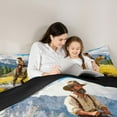 thumbnail image 4 of Feelyou Western Cowboy Bedding Comforter Set 7pcs, Wildlife Dinosaur King Bedding Sets, 4 of 8