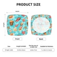 thumbnail image 6 of Square Chair Cushions Cover, Conch Shells Print No.9039 Elastic Office Chair Cover for Dining Chairs with Ties and Removable Cover, Desk Chair Seat Cushion Protectors set of 6, 6 of 7