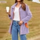 thumbnail image 2 of Blusa para mujer,Chaqueta informal para mujer, manga larga, bolsillo con cremallera en contraste, cuello alto, poliéster, corte holgado para uso diario, sopatenor, 2 of 9