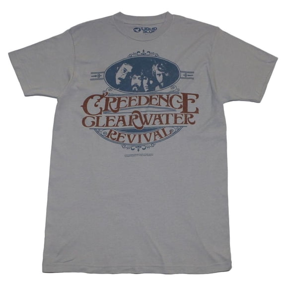 Men's Creedence Clearwater Revival Travelin Band Slim Fit T-shirt Small Grey