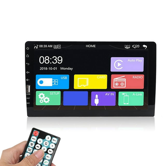 Reproductor M con Bluetooth, reproductor M de 9 pulgadas con un solo DIN para automóvil Reproductor M para automóvil Experiencia incomparable