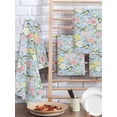 thumbnail image 2 of Blue Spring Floral Kitchen Dish Towels for Drying Dishes Set of 2, Elegant Farmhouse Flowers Birds Watercolor Waffle Weave Microfiber Hand Tea Bathroom Towels Quick Dry & Absorbent Towel 15.7x23.6, 2 of 7