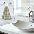 thumbnail image 5 of Yayeee Kitchen Hanging Hand Towels Set of 2 with Loop Bathroom Absorbent Tie Towel, Red Green Tartan Pattern, 5 of 7