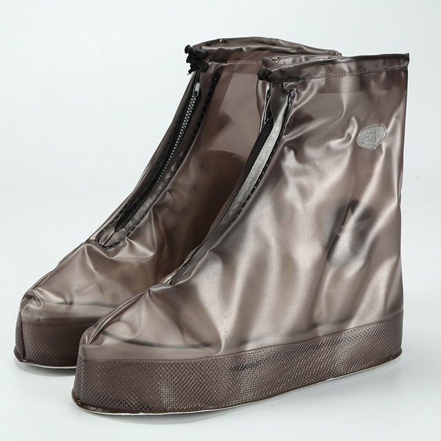 Jinsinto Rainproof Shoe Cover Riding Outdoor Waterproof Brown 41-42yard