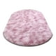 thumbnail image 2 of Fiudx Ofertas de la semana Alfombra de seda ovalada para dormitorio, bonita manta para cama de niña, tapete para ventana, sala de estar, mesa de café, manta completa lavable, 2 of 6