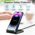 thumbnail image 2 of PDKUAI 20W Fast Wireless Charger Stand Wireless Charging Station for iPhone 15 14 Pro Max 15 14 13 12 11 XS XR 8Plus, Samsung Galaxy/Note, 2 of 9