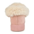 thumbnail image 4 of Journee Collection Womens Midnight Faux Fur Lined Faux Suede Moccasins, 4 of 5