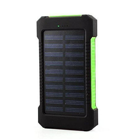Solar Charger, Tagital 300,000mAh Solar Power Bank External Battery Pack with Dual USB Port LED Flashlight for iPhone, Samsung, Cellphones, iPad, Tablet, Camera, GPS and other USB (Best External Battery Pack For Ipad)