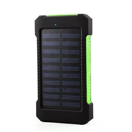 Solar Charger, Tagital 300,000mAh Solar Power Bank External Battery Pack with Dual USB Port LED Flashlight for iPhone, Samsung, Cellphones, iPad, Tablet, Camera, GPS and other USB (Best Ipad External Charger)