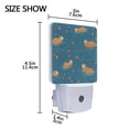 thumbnail image 4 of Yayeee LED Plug in Night Light for The Home with Auto Dusk to Dawn Light Sensors, 2 Pack, Capybaras Swimming, 4 of 6