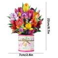 thumbnail image 3 of Mother'S Day Bouquet 2D Ornament E New Mother'S Day Greeting Card Creative Flower Bundle Set 3D Three Blessing Card, Mother'S Day Bouquet 2D Ornament *1 E Gift Clearance, 3 of 6
