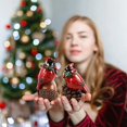thumbnail image 5 of Red Christmas Cardinal Figurine, 2 Pack Resin Red Bird Figurine Cardinal Ornament Garden Decor Miniature Home Garden Statue, Red Bird Outdoor Decor, 5 of 5