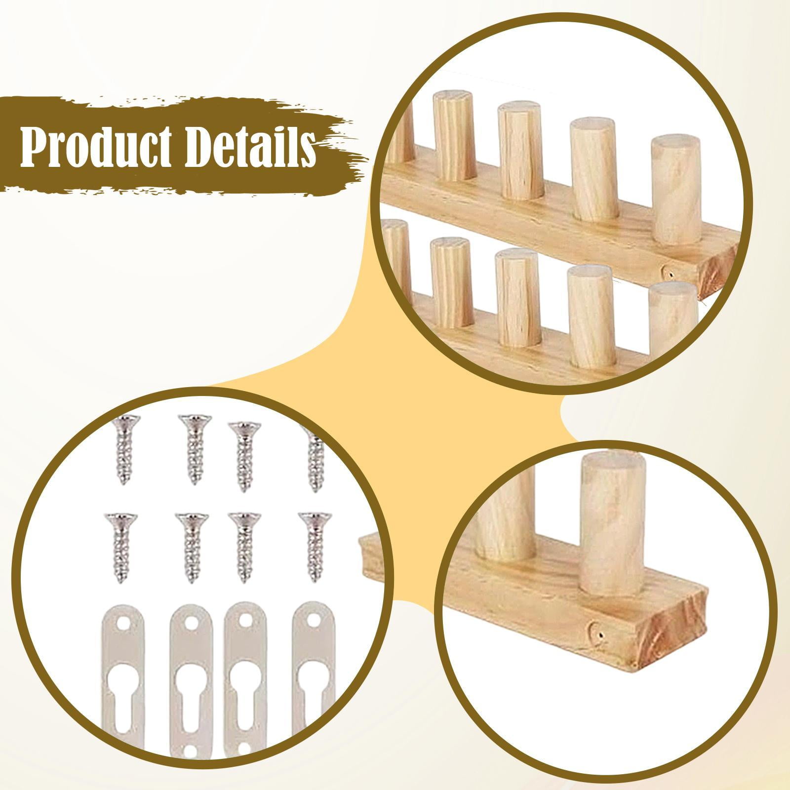FVDPWYE Wooden Knitting Loom Kit Portable Reusable Thick Blanket Loom for Yarn Craft