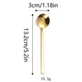 thumbnail image 3 of 2DXuixsh Dessert Spoon Coffee Spoons for Eating Mixing Stirring Gold Plated Stainless Steel Coffee Scoop Mini Teaspoons Coffee Sugar Dessert Cake Ice Gold, 3 of 7