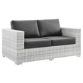 thumbnail image 1 of Modway Convene Outdoor Patio Furniture Loveseat, Light Gray, 1 of 9